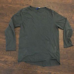HM Divided Long Sleeve Army Green shirt